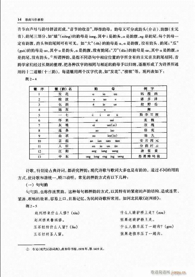 歌曲写作教程 前言目录1 60(十字及以上)19