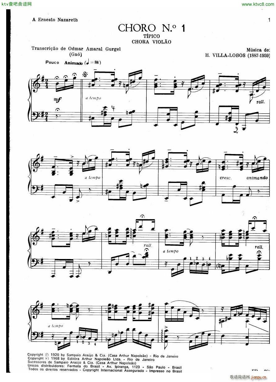 Centenário do Choro Vol 1 20 Choros Para Piano(钢琴谱)11