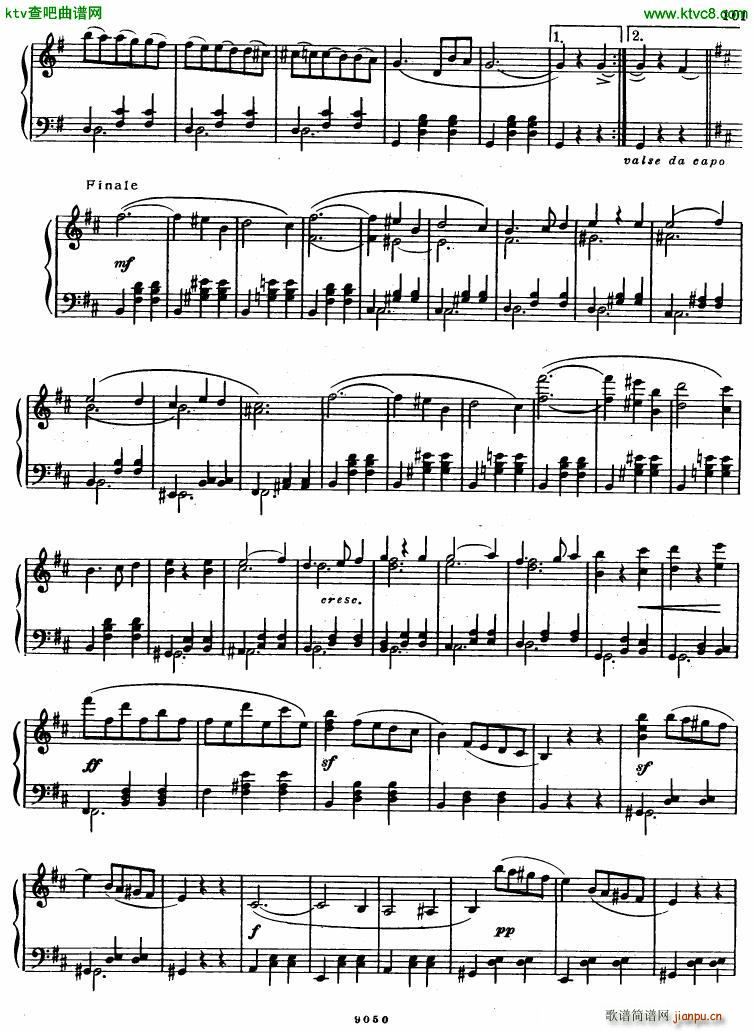 gl vals fant(钢琴谱)7