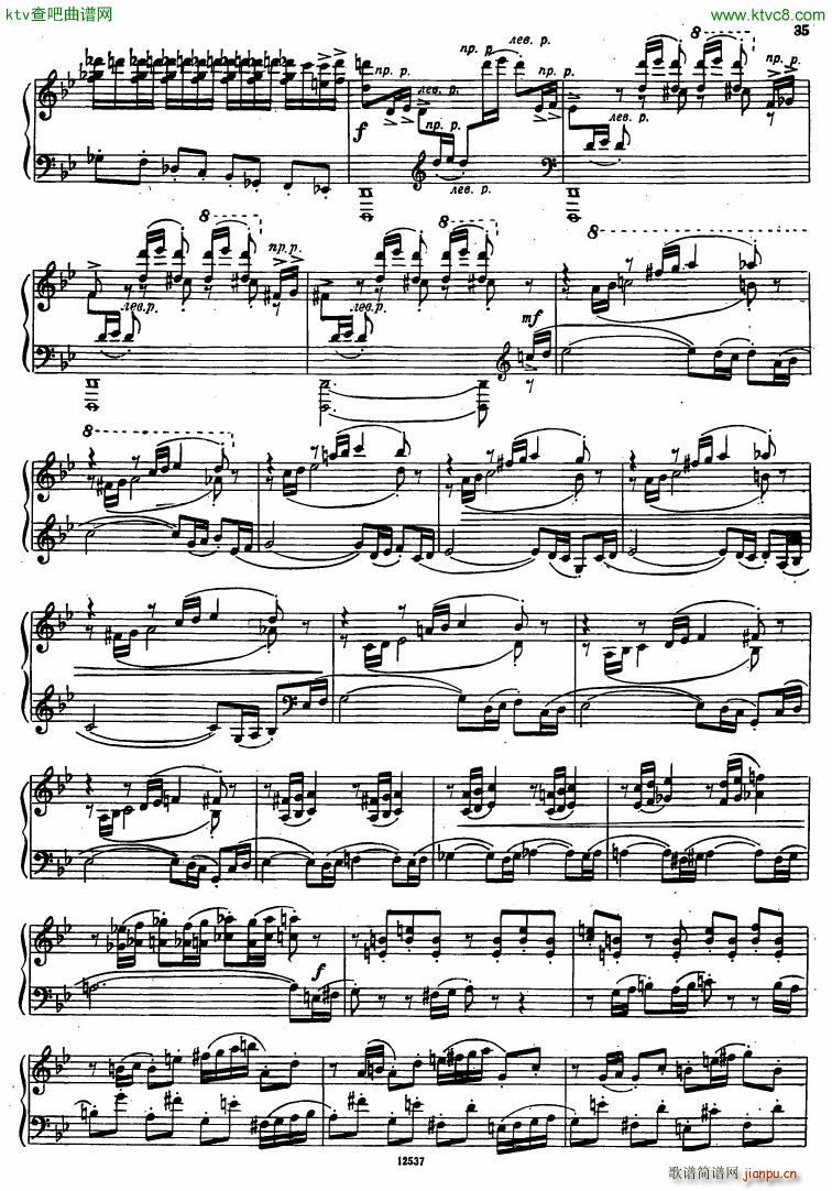 Flyarkovsky 6 preludes and fugues(钢琴谱)35