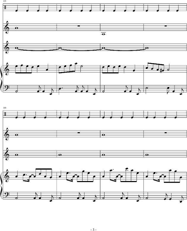 风华正茂(钢琴谱)3