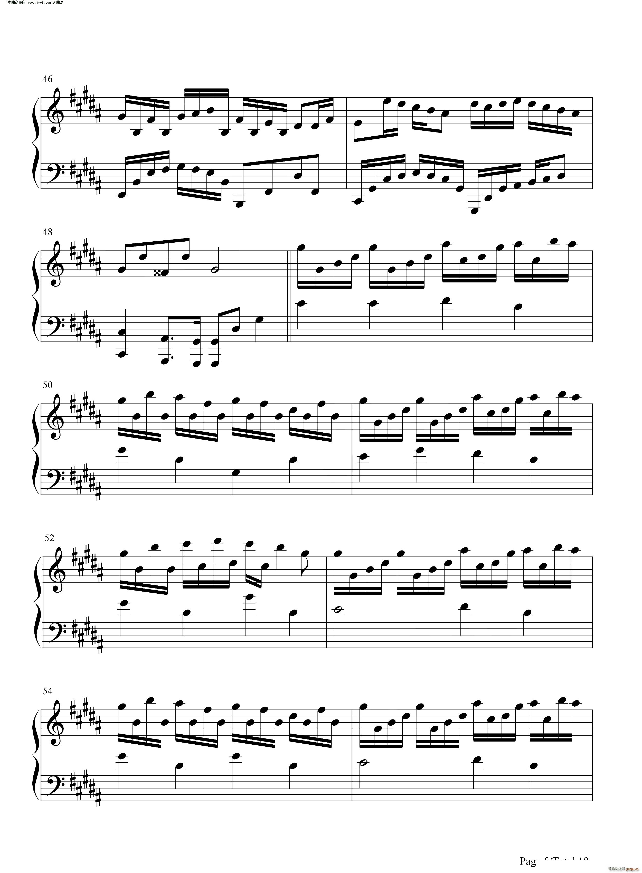 Flower Dance 花舞(钢琴谱)5