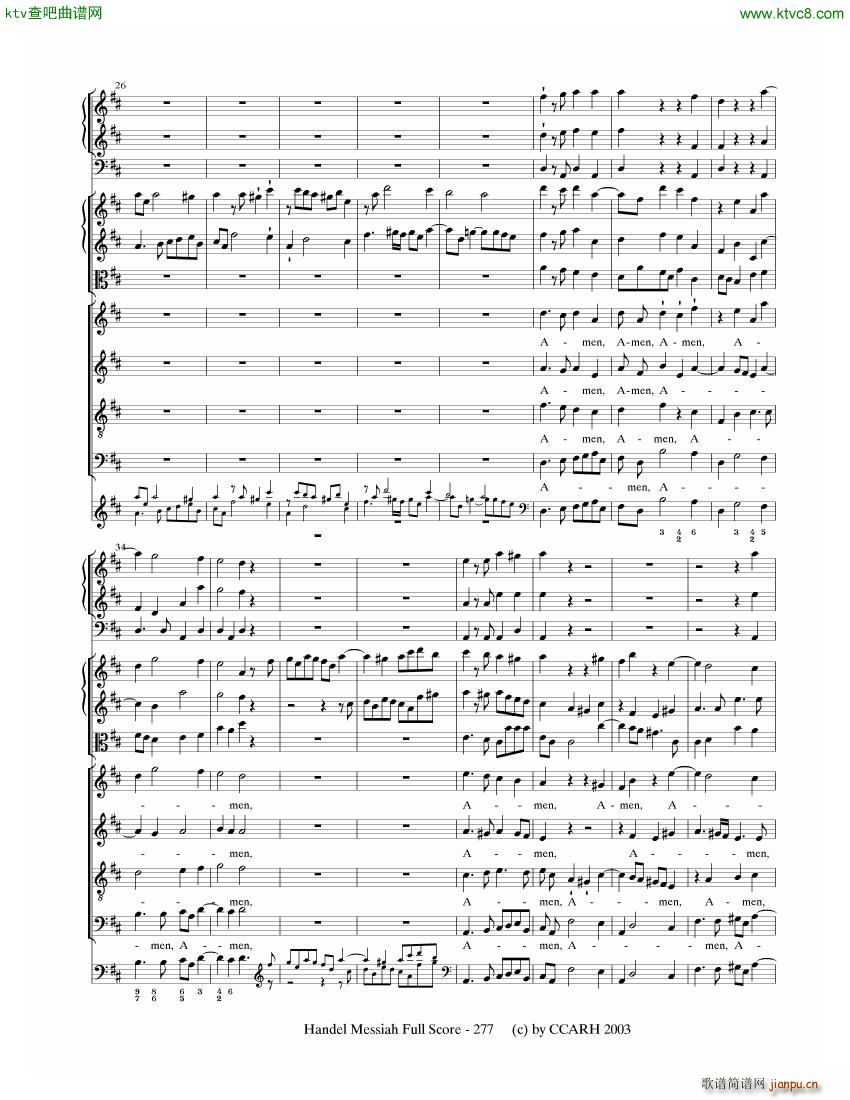 G F Handel Messiah Open Score 七(钢琴谱)36