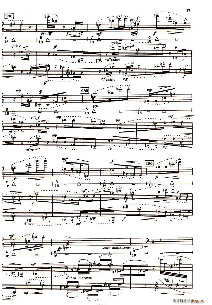 Boulez Sonatine Pour Flute Et Piano(钢琴谱)17