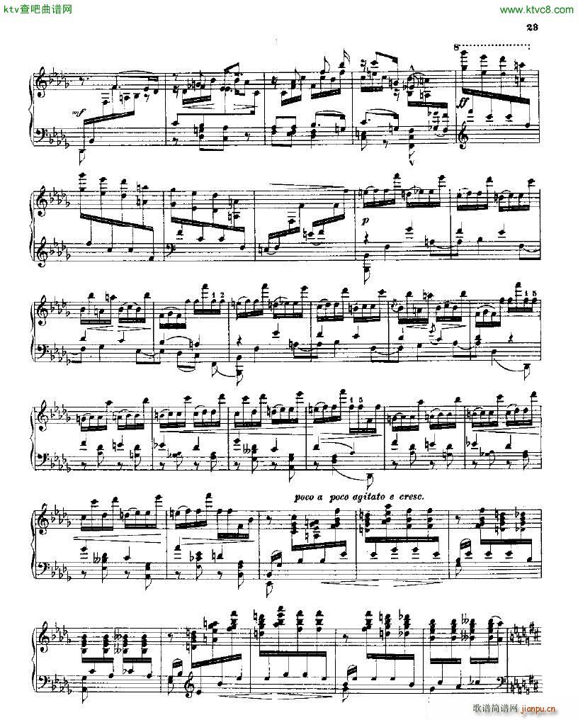 Balakirev Piano Sonata In B Flat Minor(钢琴谱)22