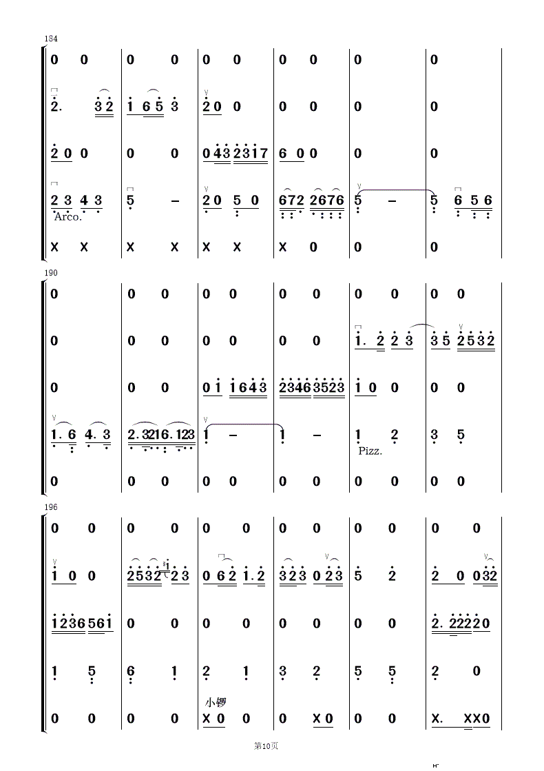 打虎上山 民乐合奏(总谱)10