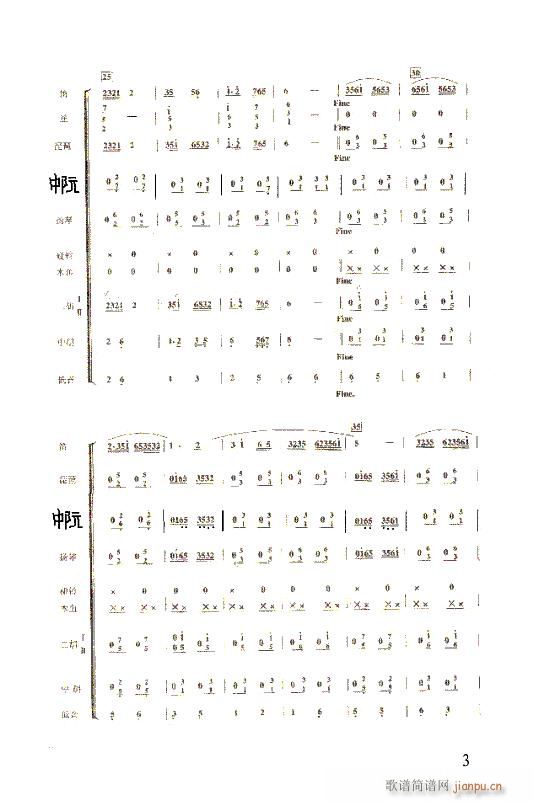 紫竹调 小合奏(总谱)3