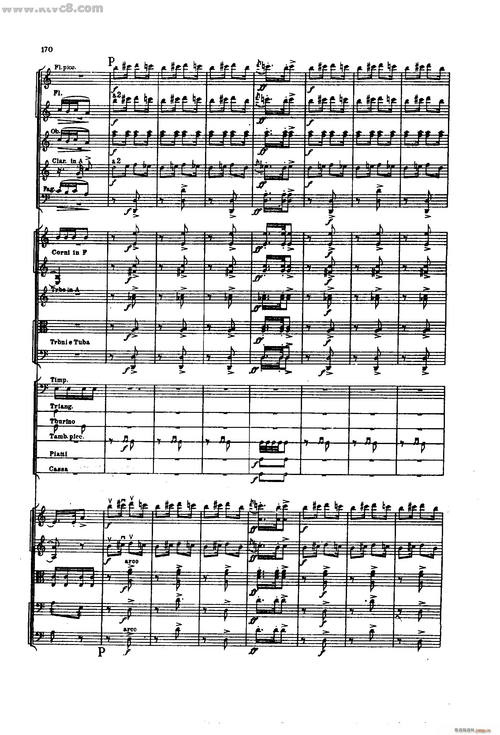 舍赫拉查达交响组曲 作品35 第四部分(总谱)24