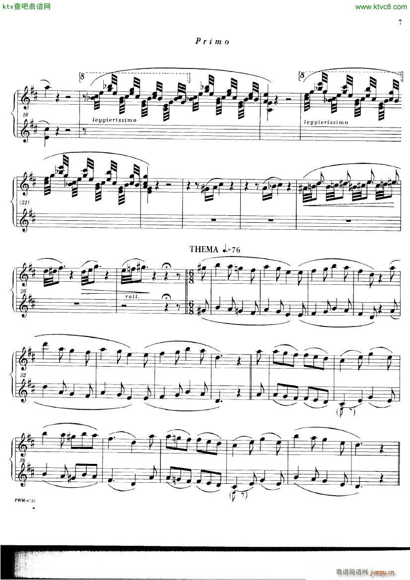 Chopin ekier variations in D(钢琴谱)5