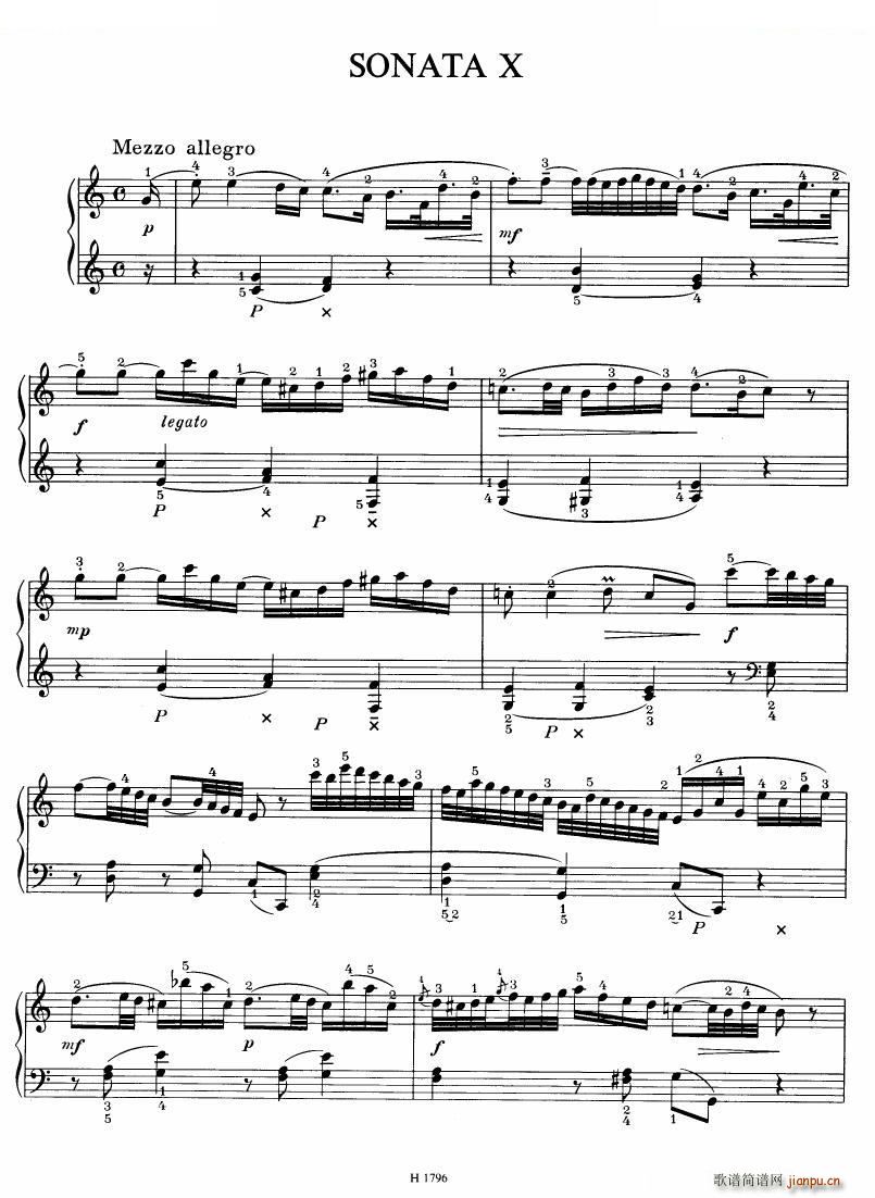 Benda 16 Sonatas 二 16 Sonatas 二(十字及以上)43
