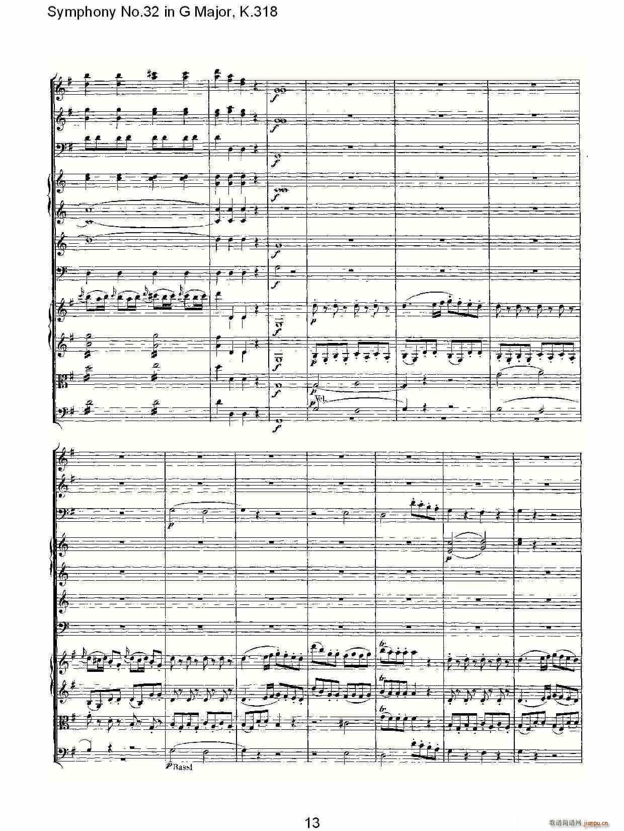 Symphony No.32 in G Major, K.318(十字及以上)9