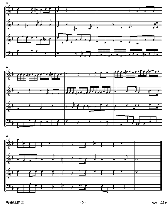 安魂曲-莫扎特(钢琴谱)6
