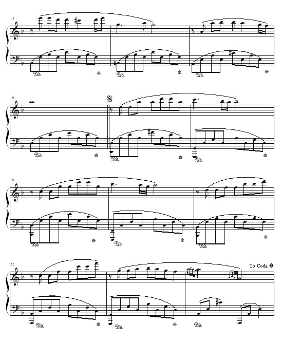 冥想(钢琴谱)3