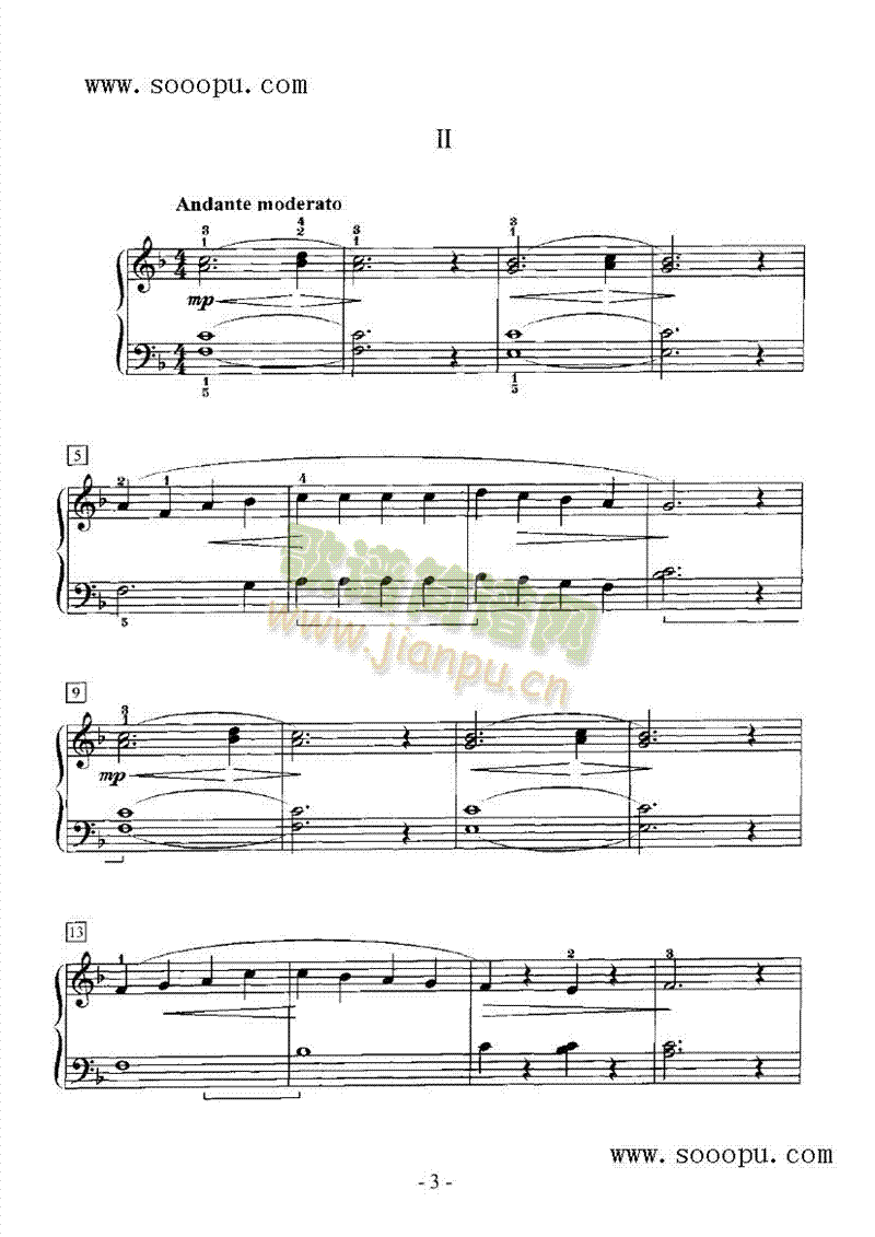 古典小奏鸣曲键盘类钢琴(其他乐谱)3