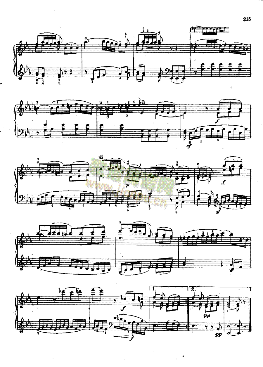 奏鸣曲Nr.333键盘类钢琴(钢琴谱)12