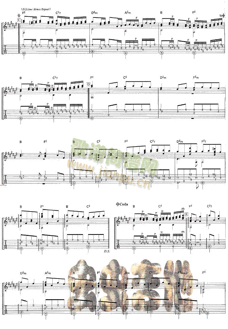 Canon吉他谱(吉他谱)3