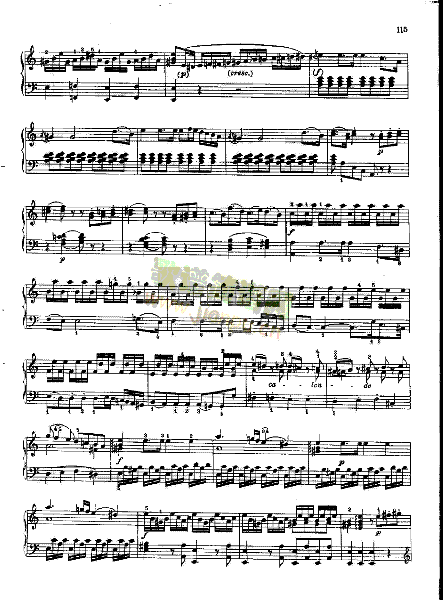 奏鸣曲Nr.810键盘类钢琴(钢琴谱)5