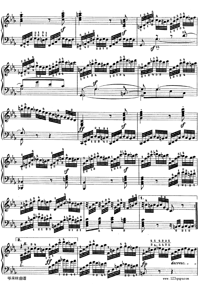 降E大调第四钢琴奏鸣曲-Op.7-贝多芬(钢琴谱)21