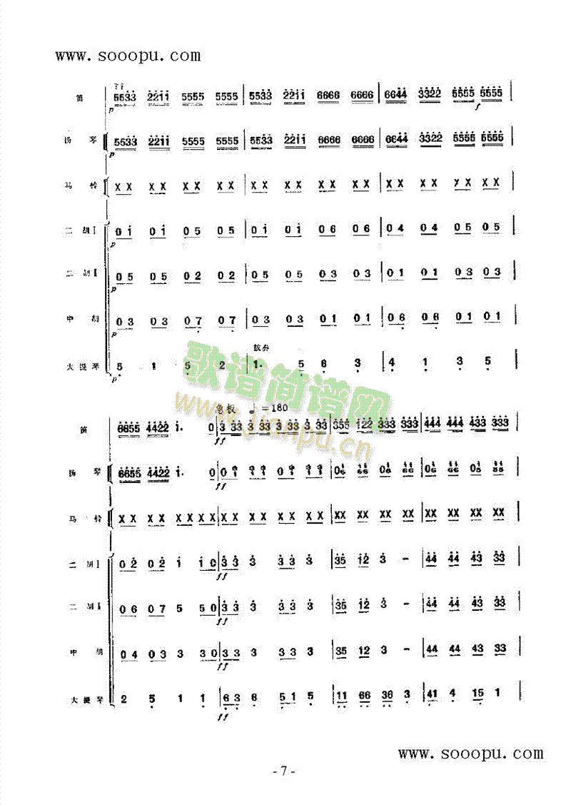 铃儿响叮当民乐类竹笛(其他乐谱)13