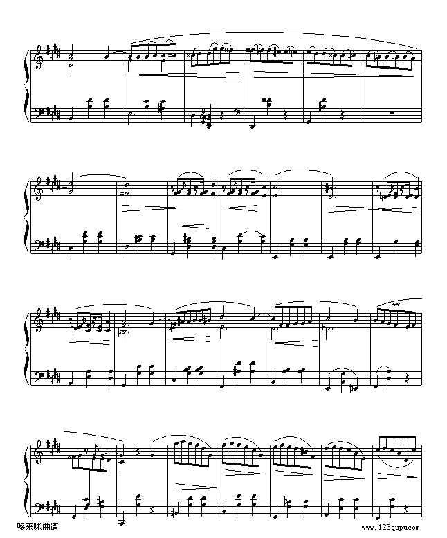 升C小调圆舞曲-肖邦(钢琴谱)6