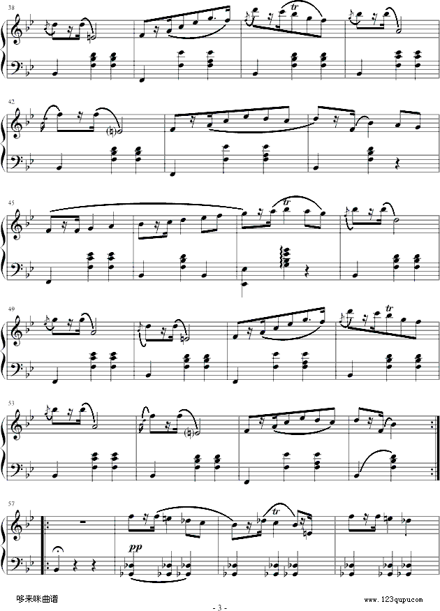 玛祖卡op.7no.1-肖邦(钢琴谱)3