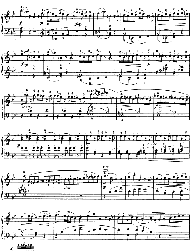 降B大调奏鸣曲kv333(钢琴谱)16