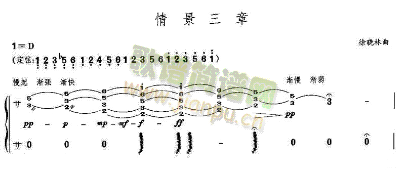 情景三章(古筝扬琴谱)1