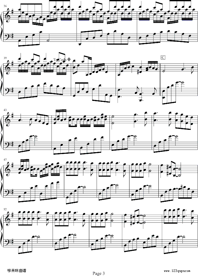 MusicForNothing-克莱德曼(钢琴谱)3