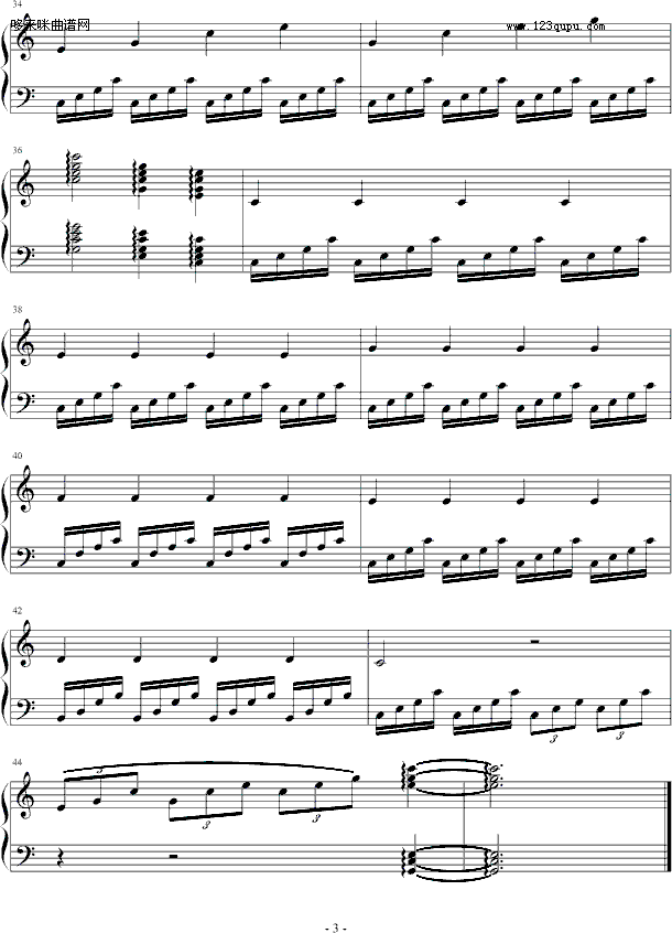 伤感-龙斯明(钢琴谱)3