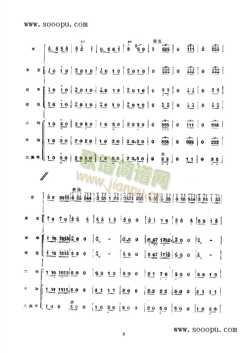 练兵场上民乐类竹笛(其他乐谱)15