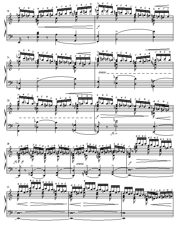 半音练习曲(钢琴谱)3