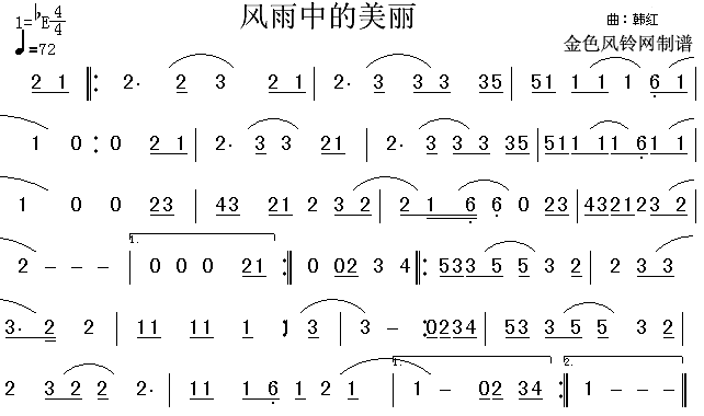 风雨中的美丽(其他乐谱)1