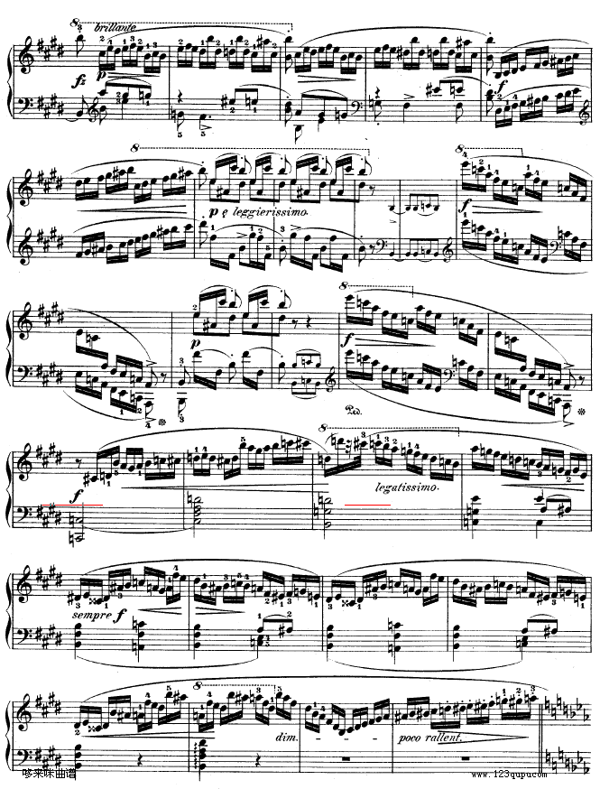 钢琴第一协奏曲op.11-3-肖邦(钢琴谱)9