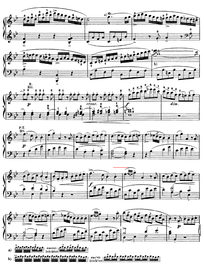 降B大调奏鸣曲kv333(钢琴谱)14