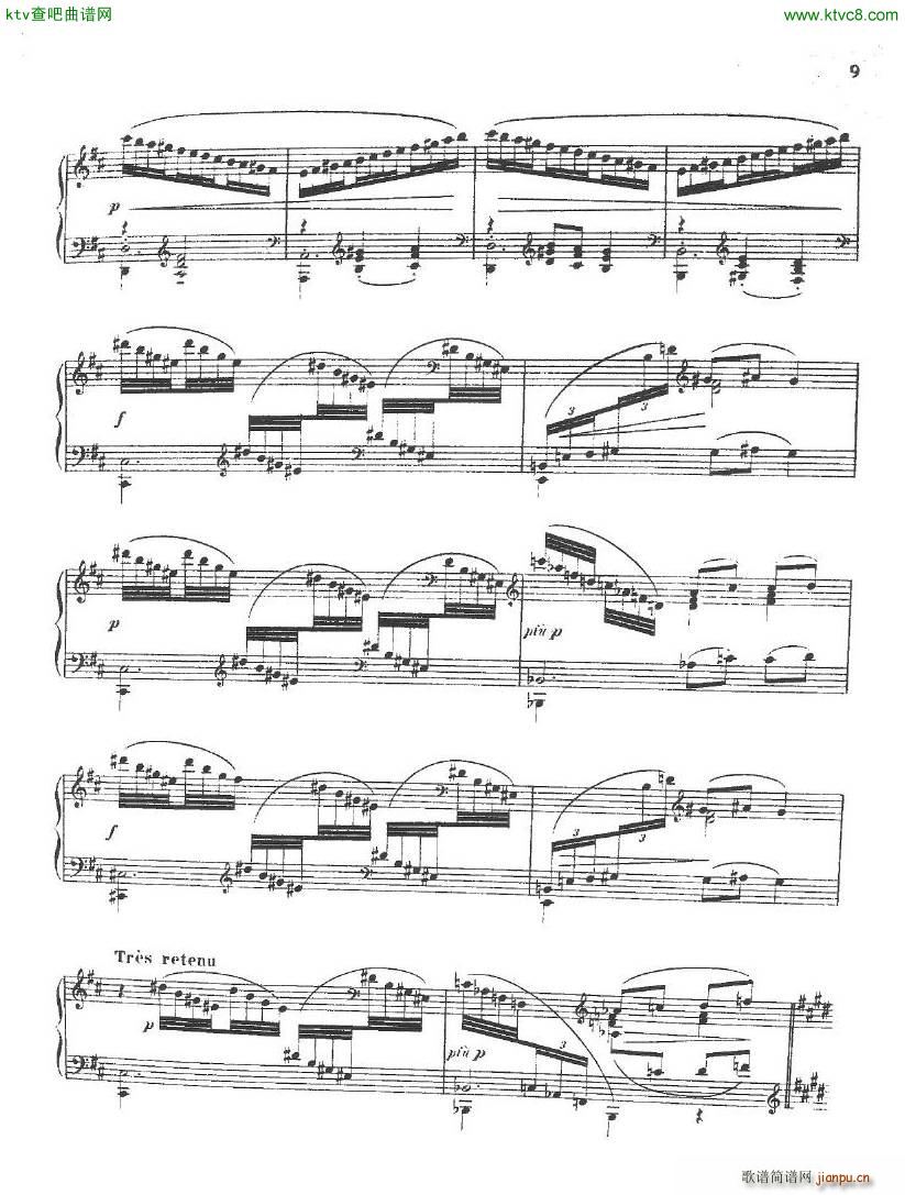 debussy durand danse profane(钢琴谱)5