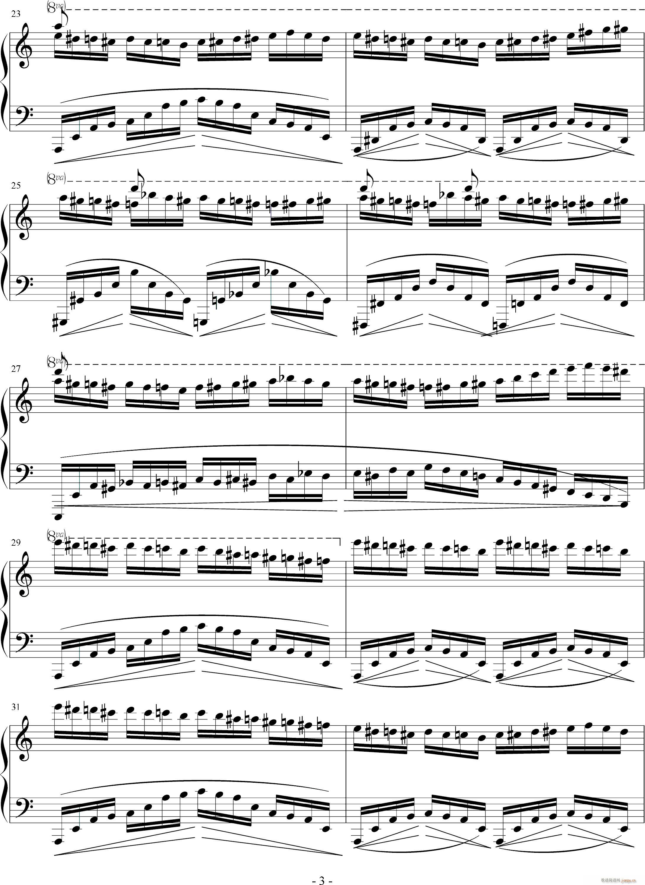 Revolution of the Bumble Bee(钢琴谱)3