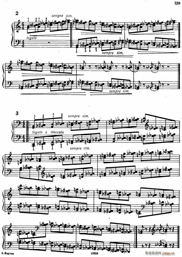 Bartok SZ 107 Mikrokosmos for Piano 122 139(钢琴谱)21