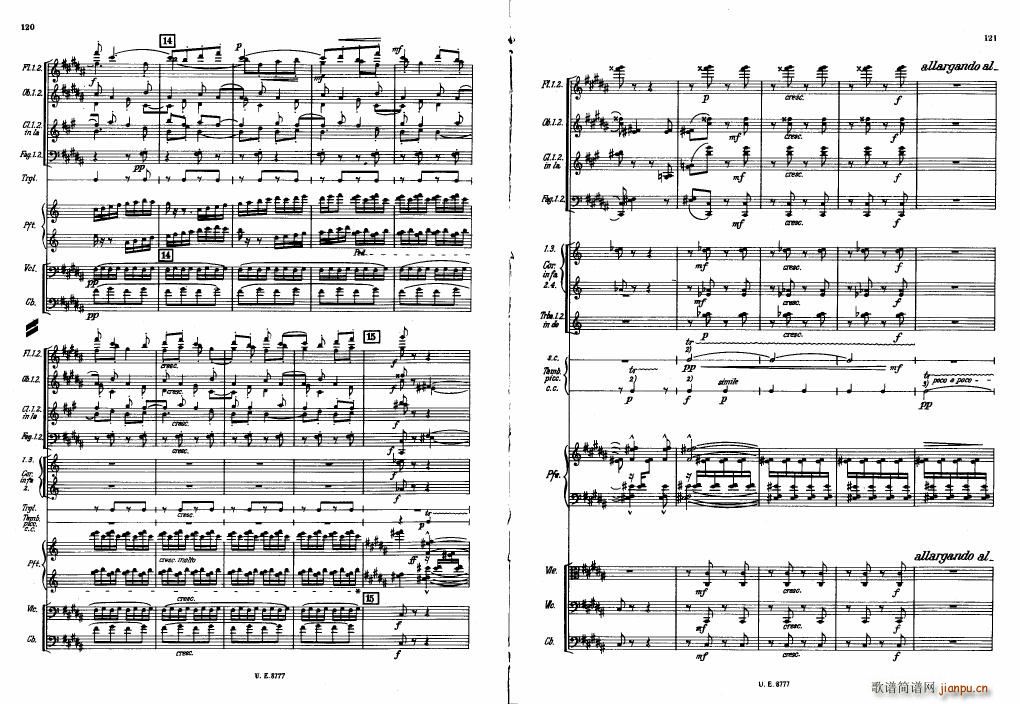 Bartok SZ 83 Piano Concerto No1 Full Score 二(钢琴谱)20