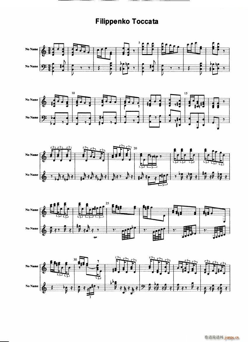 Filippenko Toccata Toccata(十字及以上)1