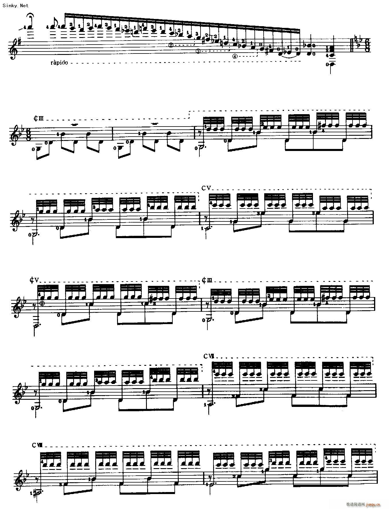 梦中的森林1(吉他谱)6