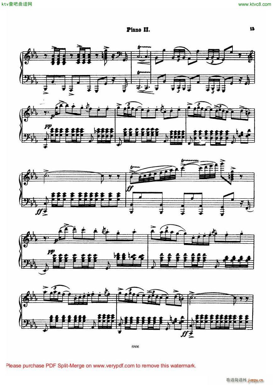 Arensky op 23 Suite No 2 Silhouettes(钢琴谱)36