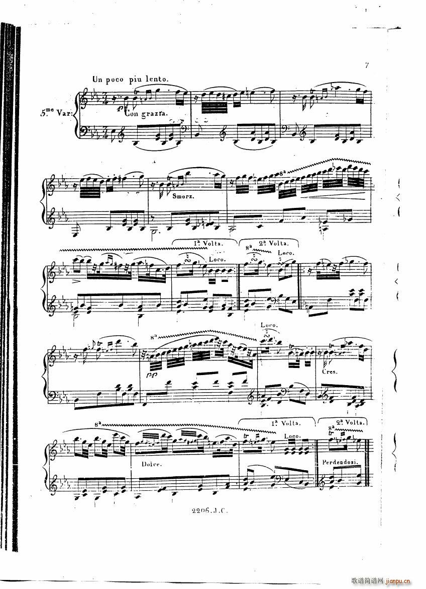 Czerny Variations brillantes(钢琴谱)6