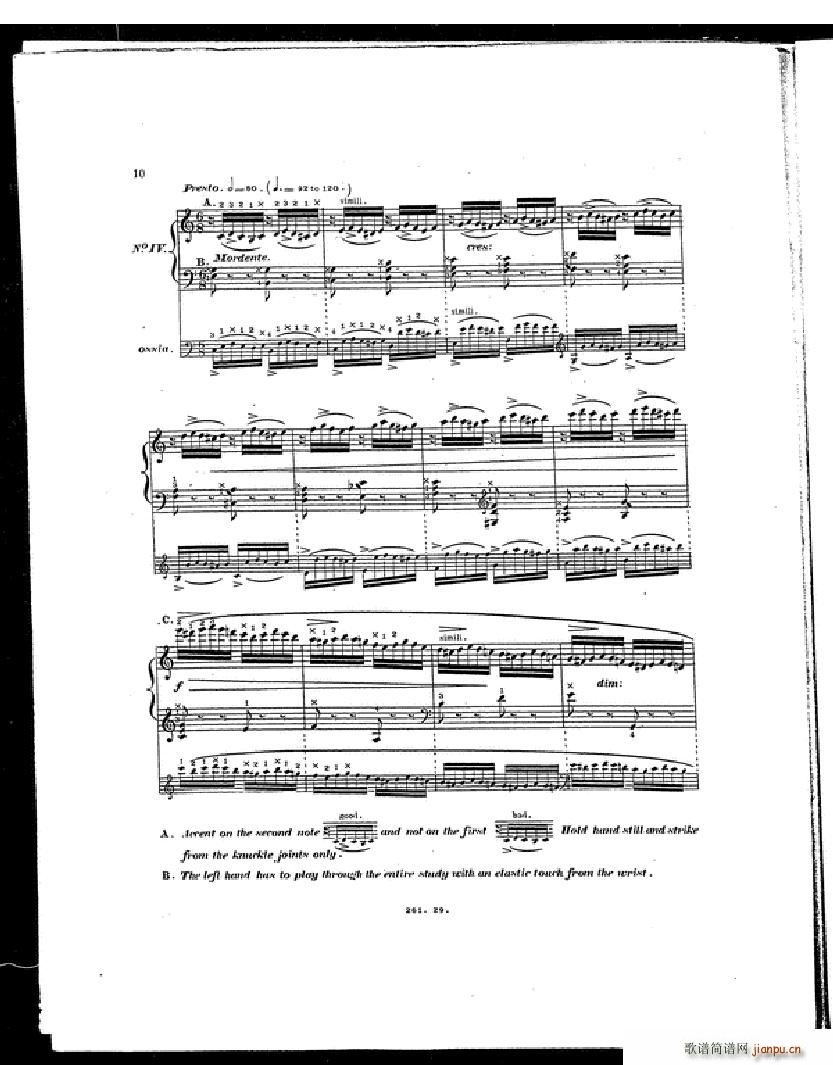 Czerny Etudes de la Velocite(钢琴谱)7