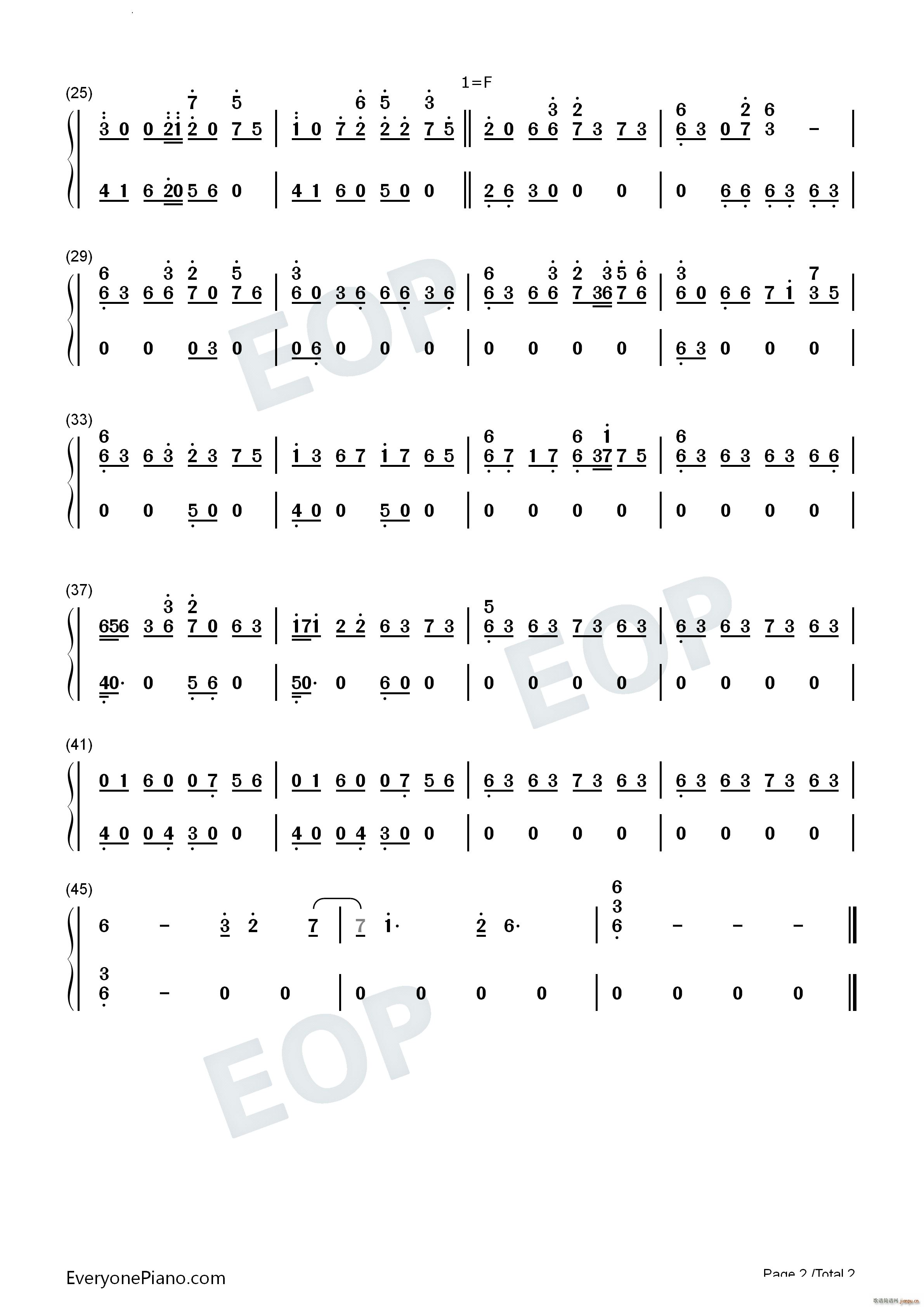 Kaer Morhen巫师3狂猎BGM(钢琴谱)6