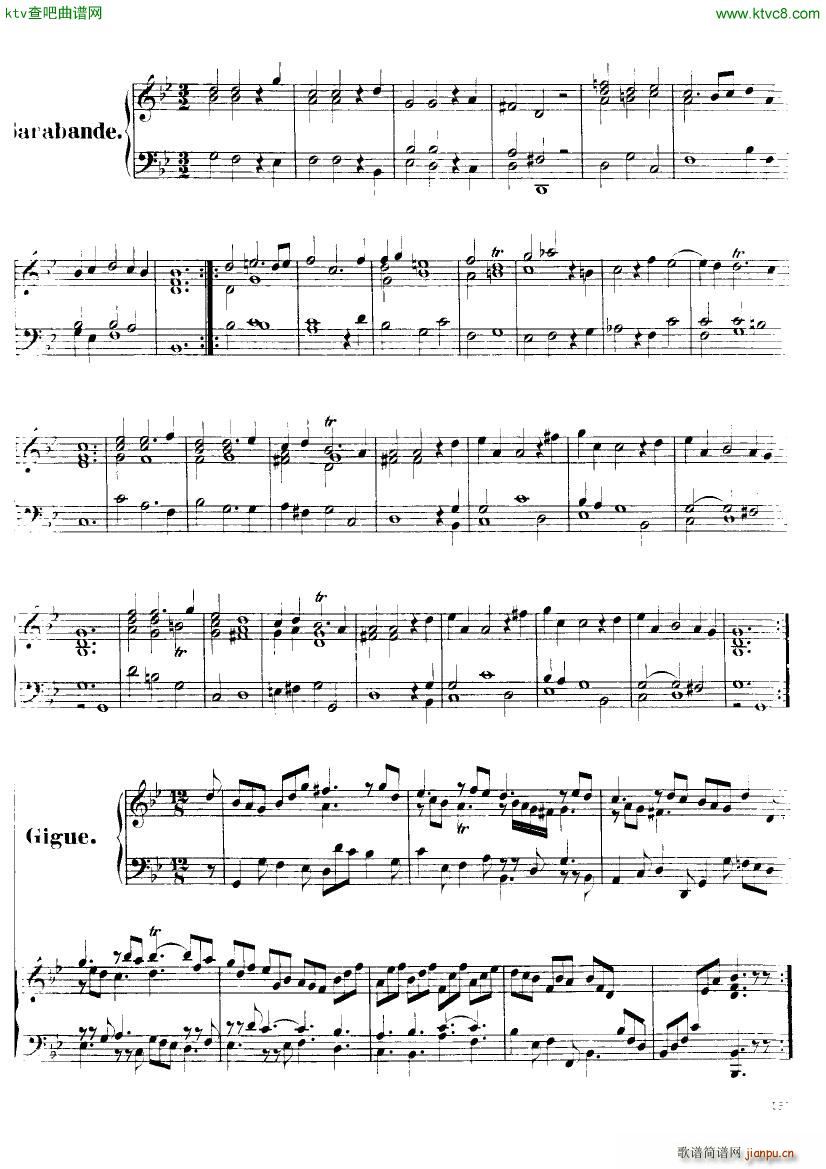 Handel Suite in G minor G250 255(钢琴谱)6