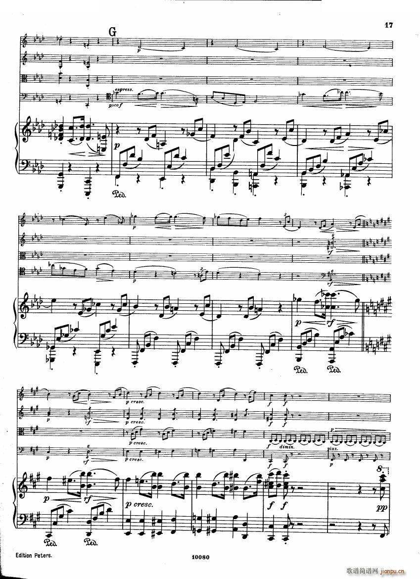 Brahms op 34 Piano Quintet f minor score 一(钢琴谱)15