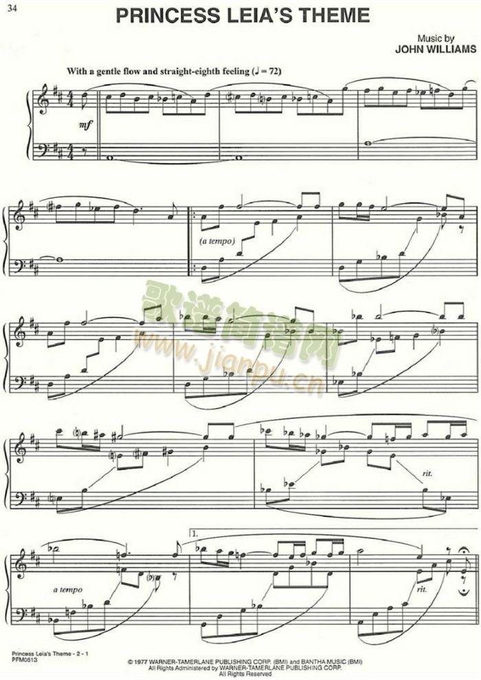 PRINCESSLEIASTHEME(吉他谱)1