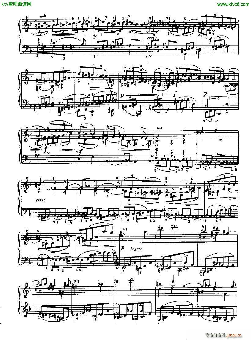 Glazunov Prelude and Fugue in D minor op 62(钢琴谱)7