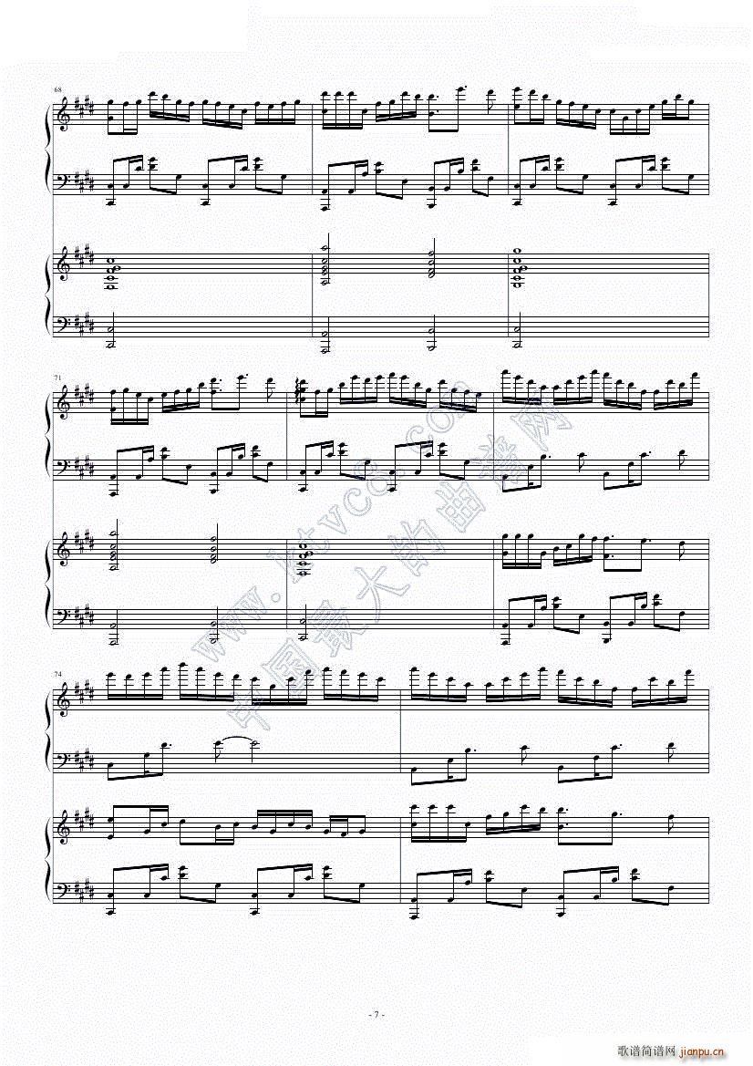 Children of tme Mars(钢琴谱)7