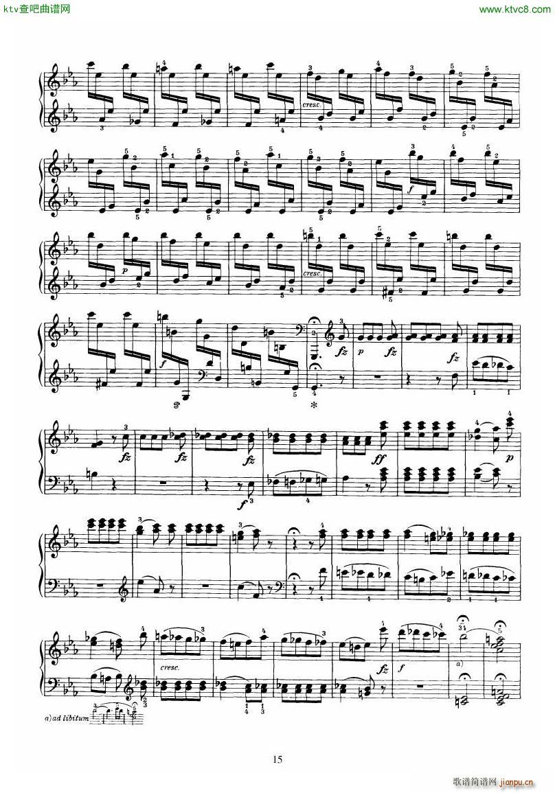 Piano Sonata No 52 in Eb(钢琴谱)15